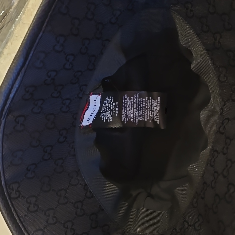 FASHION Monogram Black Bucket Hat - Picture 2 of 5
